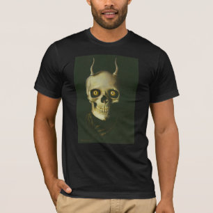 Gothic Devil Skull Mens T-Shirt