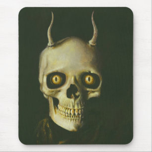 Gothic Devil Skull Mousepad
