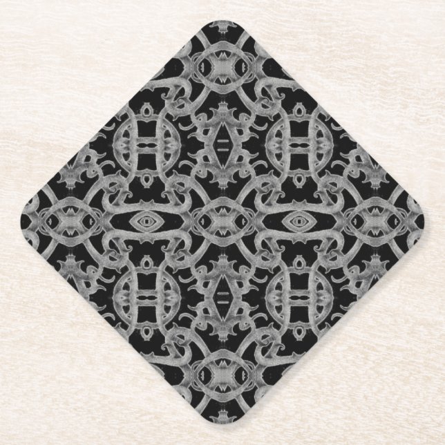 GOTHIC Diamond Paper Coasters (Front)