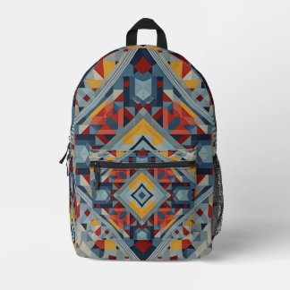 Gothic Diamond Printed Backpack