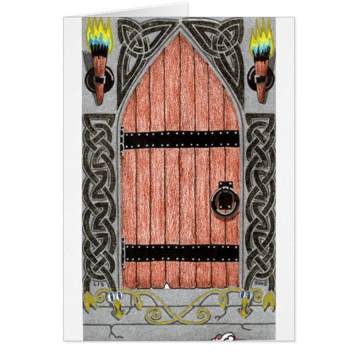 Gothic Door (color) card