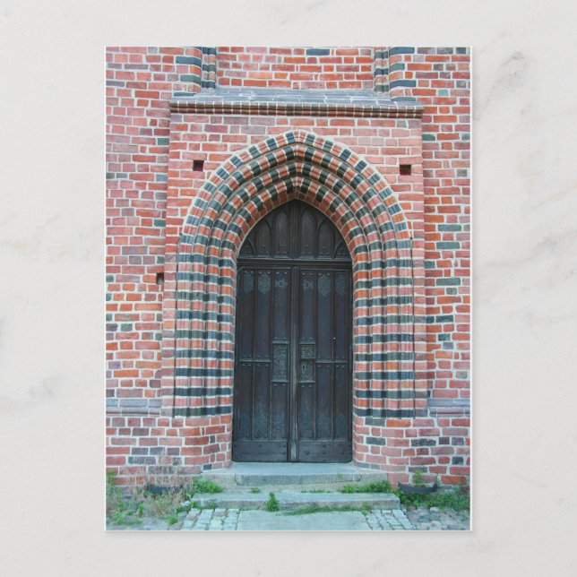 Gothic door postcard (Front)