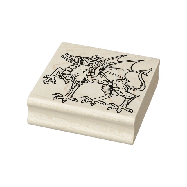 gothic dragon art stamp (Stamp)