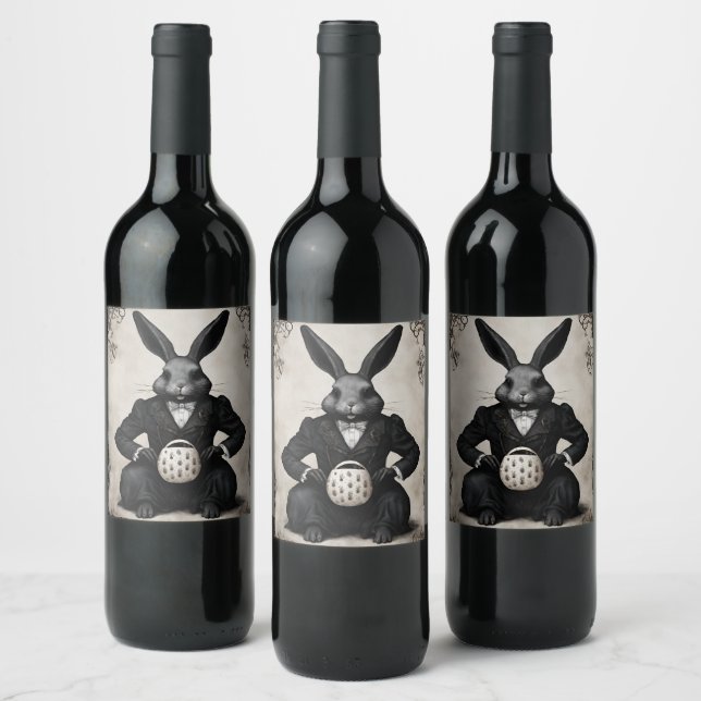Gothic Easter Wine Label (Bottles)