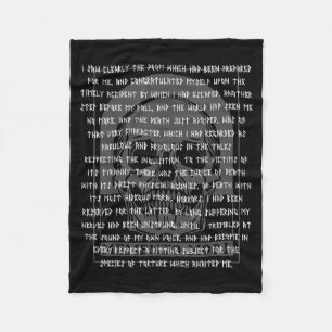 Gothic Edgar Allan E Memento Mori Skull Halloween  Fleece Blanket