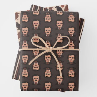 Gothic Edgar Allan Poe Wrapping Paper Set