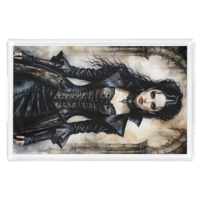 Gothic Elegance Acrylic Tray (Front)