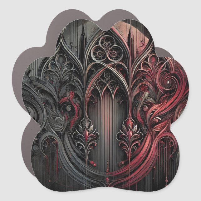 Gothic Elegance Car Magnet (Front)