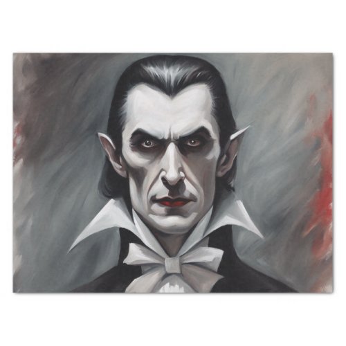 Gothic Elegance Dracula Painting Decoupage  Tissue Paper