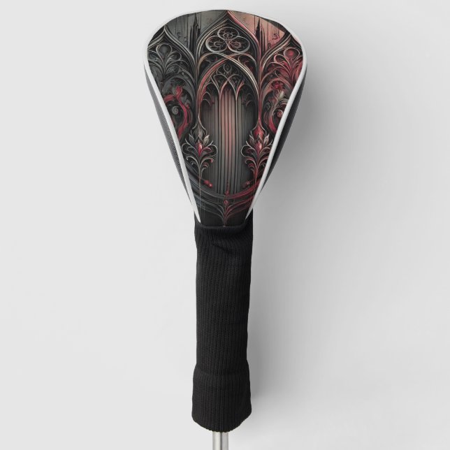 Gothic Elegance Hybrid Golf Club Cover (Front)