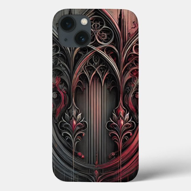 Gothic Elegance iPhone Case (Back)