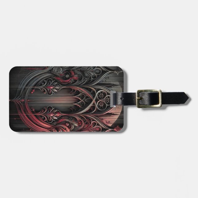 Gothic Elegance Luggage Tag (Front Horizontal)