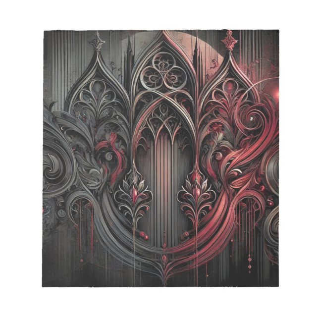 Gothic Elegance Notepad (Front)