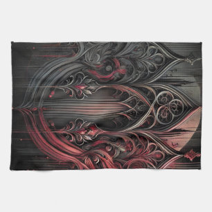 Gothic Elegance Table Tent Sign Kitchen Towel