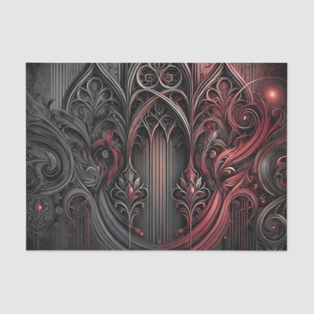 Gothic Elegance Tissue Paper (Front)
