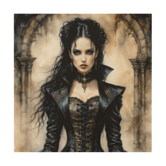 Gothic Elegance Wood Wall Art