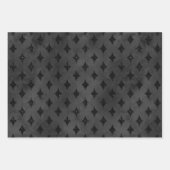Gothic Elegant Black Halloween Wrapping Paper Sheets (Front 3)