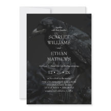 Gothic Elegant Raven & Rose Black Handfasting