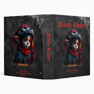 Gothic elf magic under the full moon. 3 ring binder