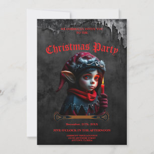 Gothic elf magic under the full moon. invitation