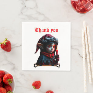 Gothic elf magic under the full moon. napkins