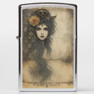 Gothic Enchantress   Dark Fantasy Zippo Lighter