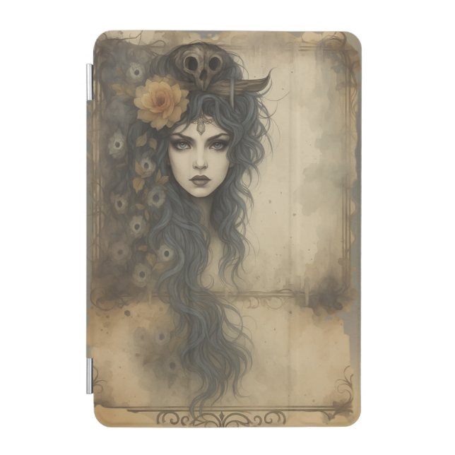 Gothic Enchantress iPad Cover | Dark Fantasy  (Front)