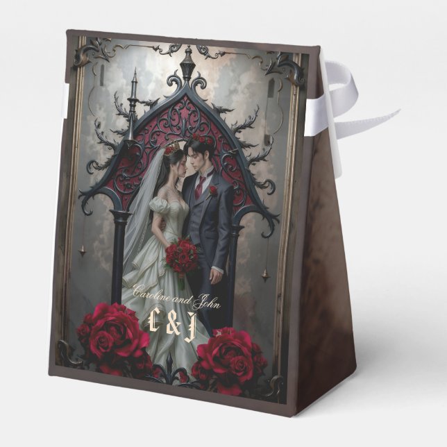 Gothic Eternal Love  Favor Boxes (Back Side)