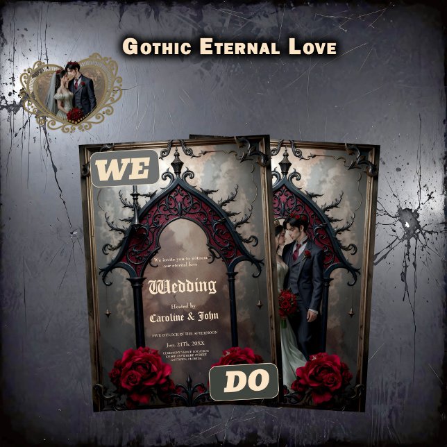 Gothic Eternal Love  Invitation (Creator Uploaded)