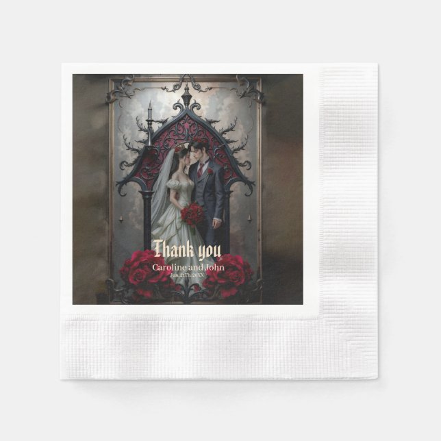 Gothic Eternal Love  Napkins (Front)