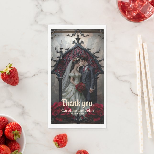 Gothic Eternal Love  Paper Guest Towels (Insitu)
