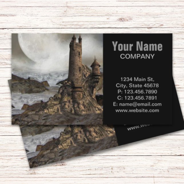 Gothic Europe Medieval Fantasy renaissance Castle Business Card (Gothic Europe Medieval Fantasy renaissance Castle Business Card)