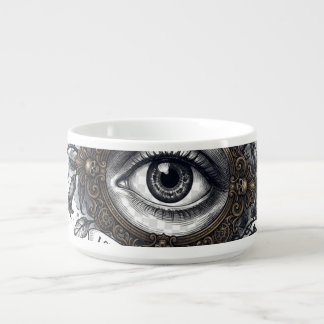 Gothic Eye Vintage Illustration - Dark Academia & Bowl