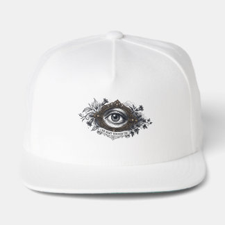 Gothic Eye Vintage Illustration - Dark Academia & Snap Back Hat