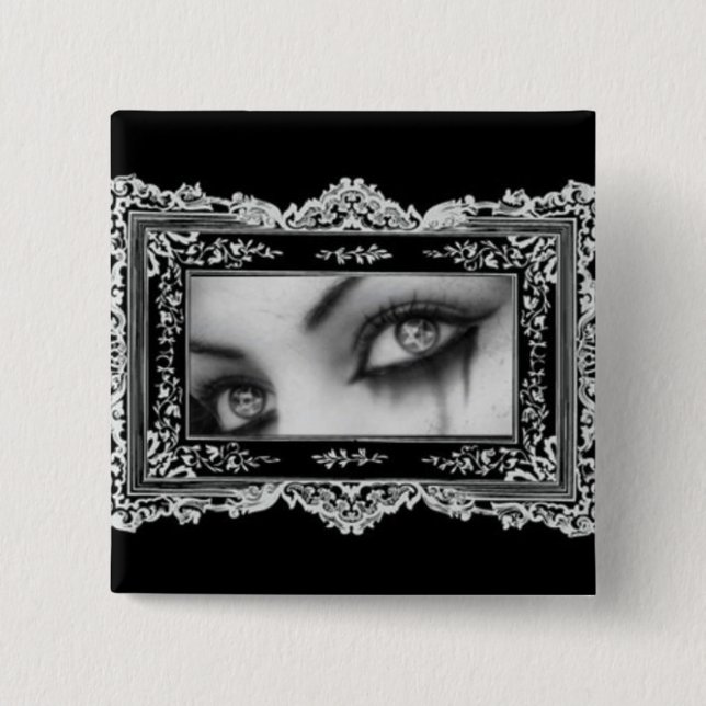 Gothic Eyes Button (Front)