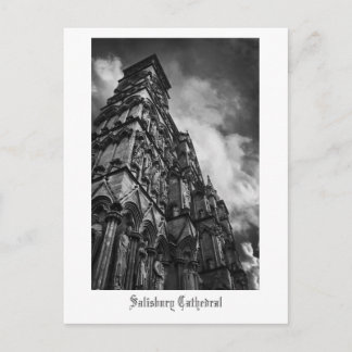 Gothic Facade, Salisbury Cathedral postcard