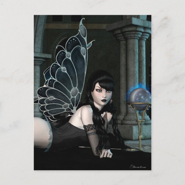 Gothic Fae Series ANNA Fantasy Art Postcard (Front)