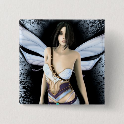 Gothic Faerie Solitude Artwork Pinback Button
