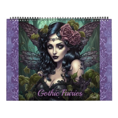 Gothic Fairies by Ivy and Bat Art Calendar