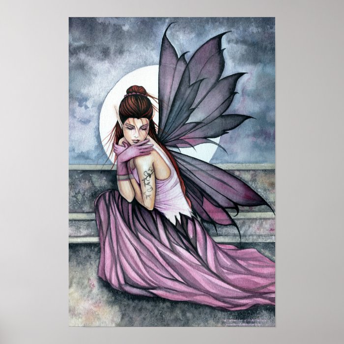 Gothic Fairy Art Poster by Molly Harrison