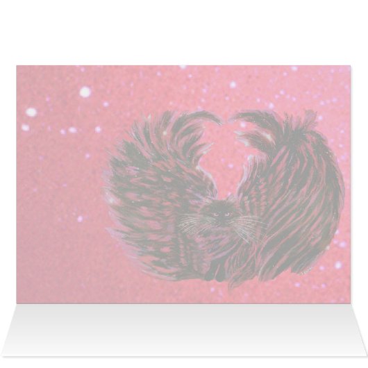 Gothic Fairy Cat Card (Inside Horizontal (Top))