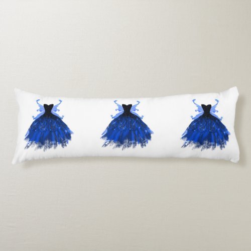 Gothic Fairy Gown  Royal Cobalt Blue Princess Body Pillow