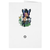 Gothic Fairy Grave Sitting with Tears by Al Rio Cards (Back)
