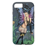 Gothic Fairy Grave Sitting with Tears by Al Rio iPhone 8/7 Case