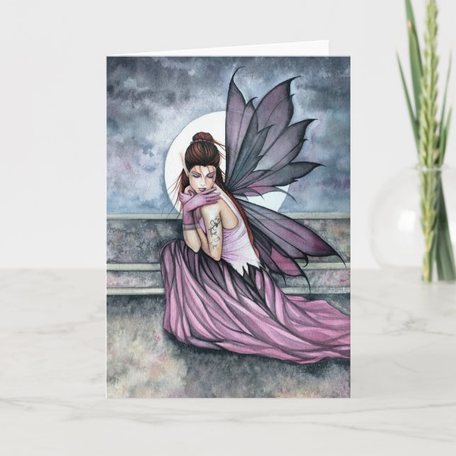 Gothic Fairy Moon Card by Molly Harrison (Front)