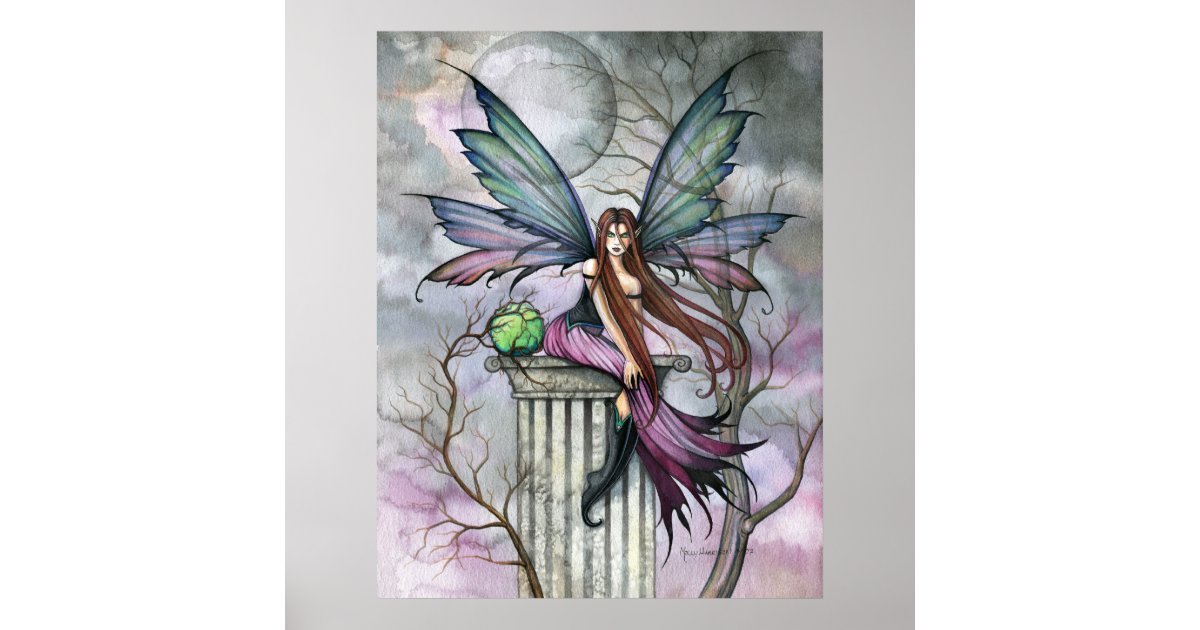 Gothic Fairy Poster Print | Zazzle