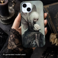 Gothic Fairy & White Rose | Custom Dark Fantasy 