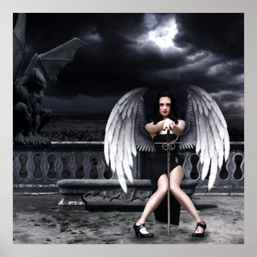 Gothic fallen angel poster