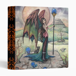 Gothic Fantasy Fairy and Cat Art Binder