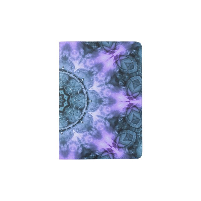 Gothic Fantasy Mandala Passport Holder (Front)